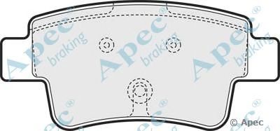 APEC BRAKING pad1559 -  Комплект тормозных колодок, дисковый тормоз